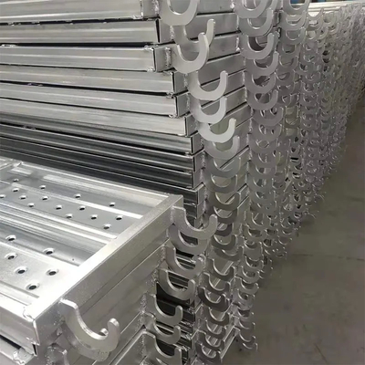 Hooks Steel Catwalk Scaffold BS12811 Steel Plank Galvanzied Steel Plank