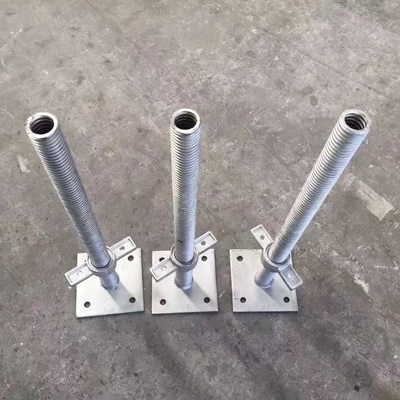 Electro Galvanized Base Jack Scaffolding For Building Construction
