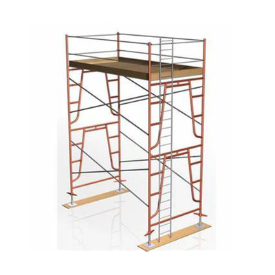 Q235 Steel / Spray Plastic Frame System Scaffolding Adaptadores De Arpas