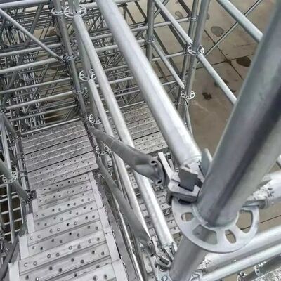 Galvanzied Scaffold Stage Boards Secure Steel Planks With Hooks Scaffolding Deck Platform