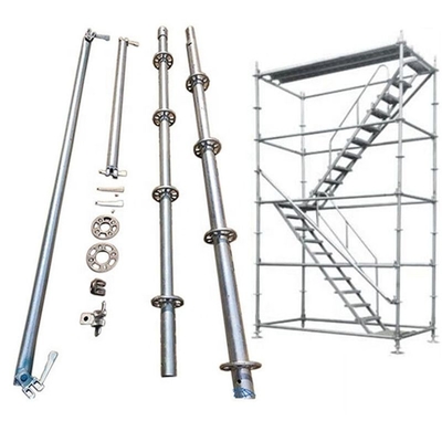Pin Lock Scaffolding System Standard Post OD 48.3mm 3000mm Hot Dip Galvanized Steel