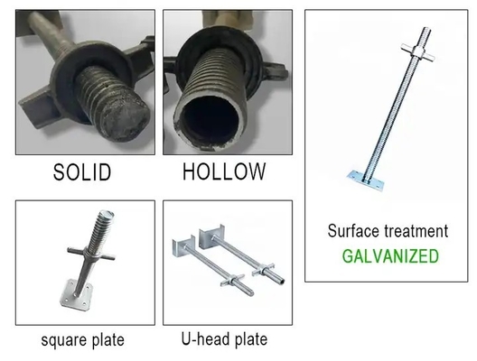 Formwork And Screw Base Jack For Layher Frame Scaffolding For Construction Ladder Scaffolding Parts