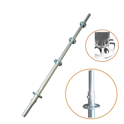 Pin Lock Scaffolding System Standard Post OD 48.3mm 3000mm Hot Dip Galvanized Steel
