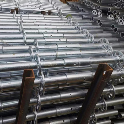 Robust Q355 Steel 3.2mm Hot-dipped Galvanized Ringlock Brace Head with Q235 Steel Rosette Construction